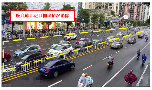 圖12 長江-天山路口南北進口擁堵情況得到緩解(優(yōu)化后)