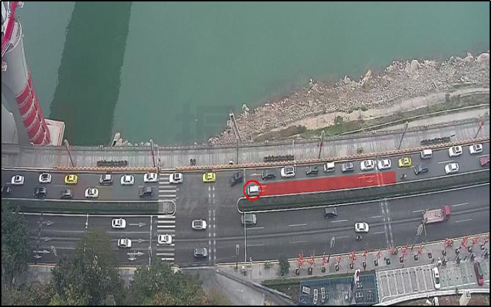 圖4 春森彼岸車庫路口車輛?？坑绊懬闆r